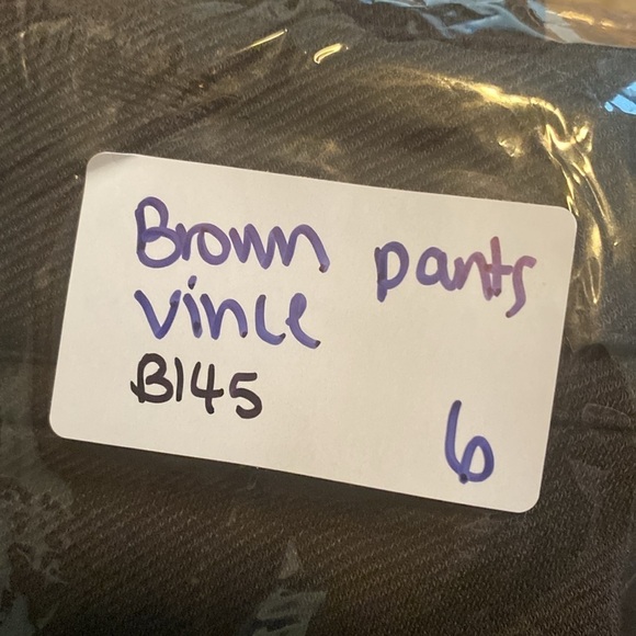 Vince Women’s Stretch Pants Brown Riding Style Size 6 - Picture 9 of 9